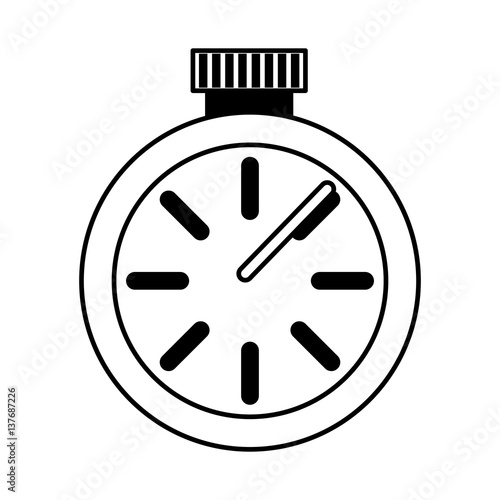 chronometer watch isolated icon vector illustration design