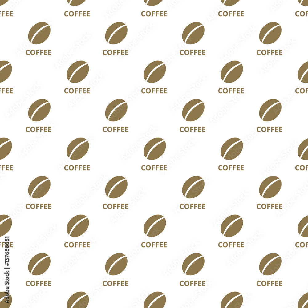 Obraz premium Coffee seamless pattern
