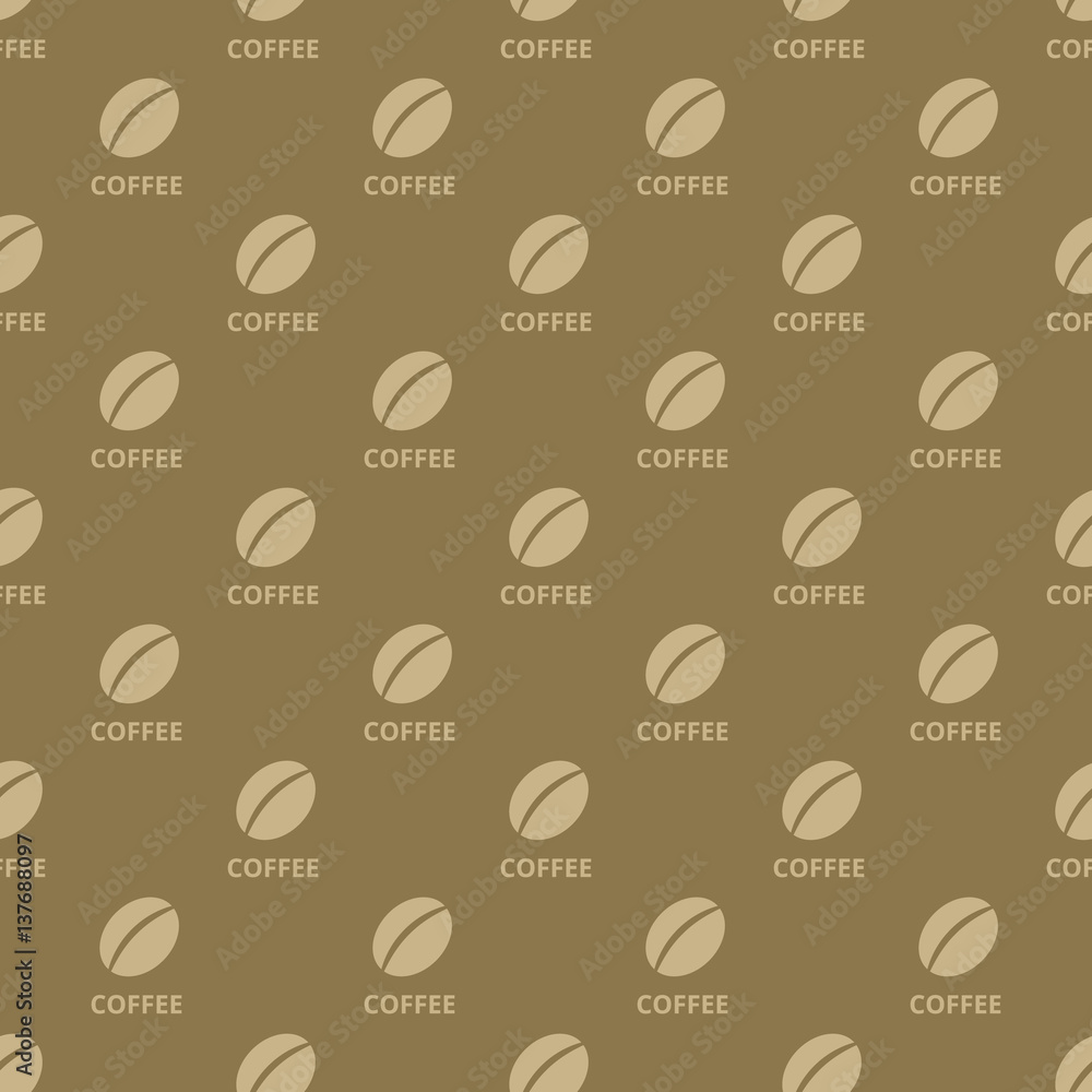 Obraz premium Coffee seamless pattern