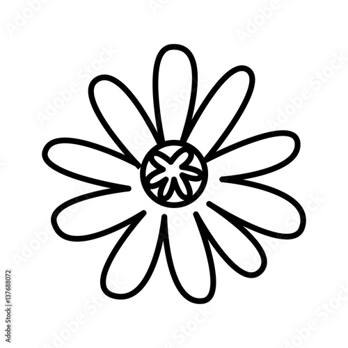 cute flower nature icon vector illustration design
