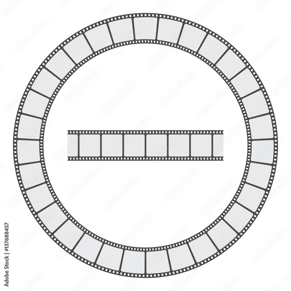 Fototapeta premium camera filmstrip frame vector illustratipn