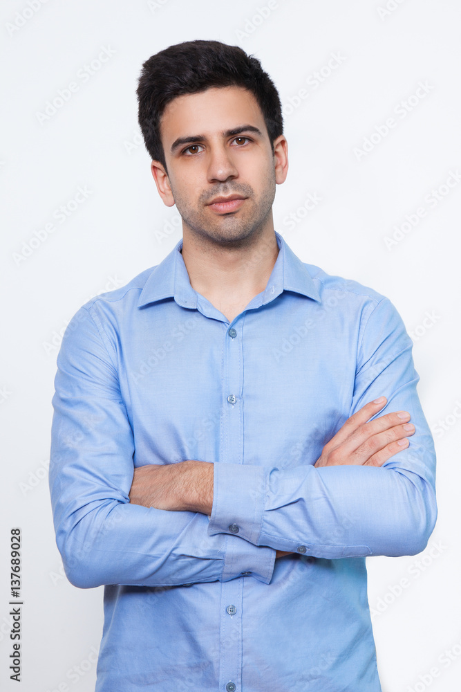 Closeup Portrait of Confident Young Handsome Man Closeup Portrait of Confident Young Handsome Man