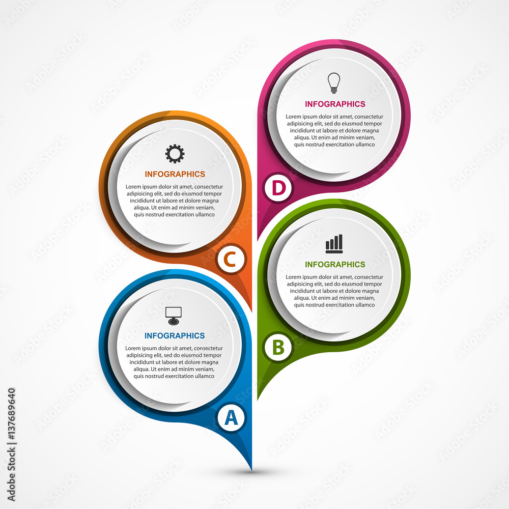 Abstract options infographics template. Infographics for business presentations or information banner. Abstract options infographics template. Infographics for business presentations or information banner.