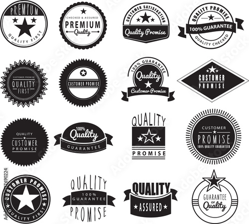 Premium logo set in retro vintage style