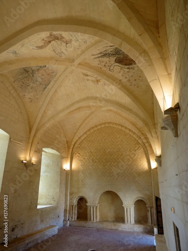 Charente-Maritime - Abbaye de Trizay - Le réfectoire