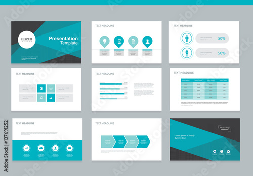 presentation background design template with infographic elements design for brochure, Annual report, book with cover background design