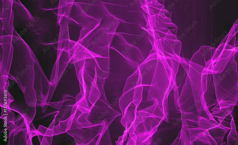 Obraz premium 3d illustration Abstract purple wave background