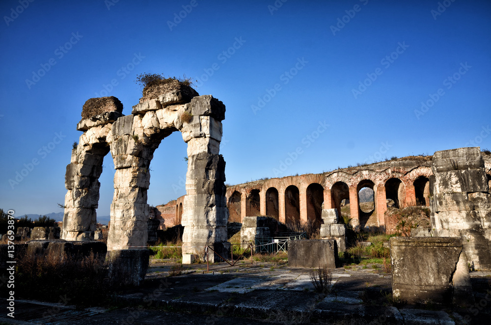 Fototapeta premium The Roman Amphitheater of Santa Maria Capua Vetere. Italy