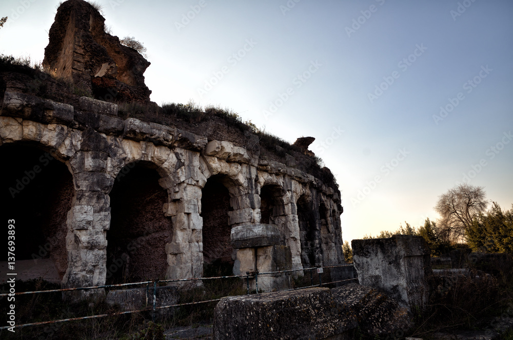 The Roman Amphitheater of Santa Maria Capua Vetere. Italy