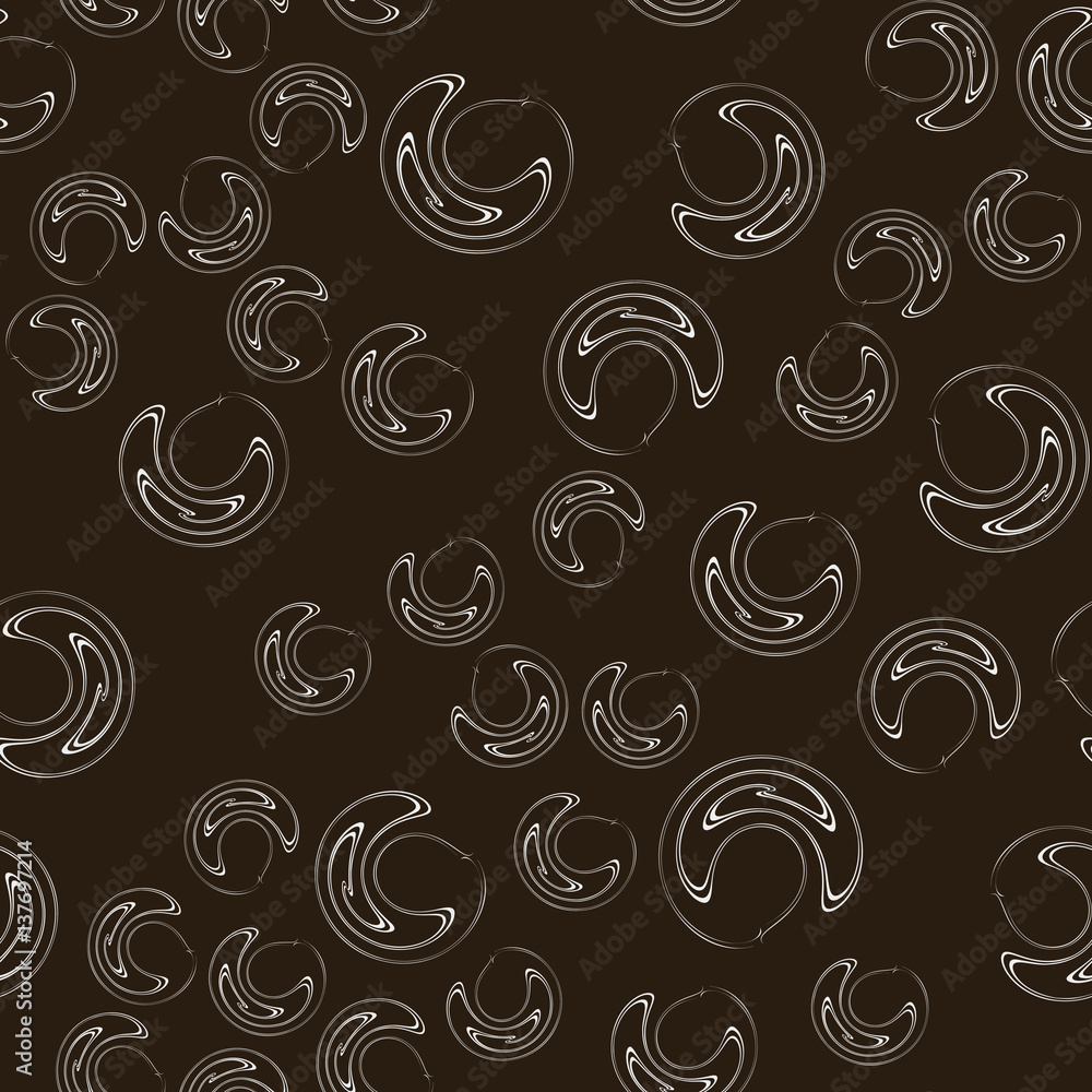 Seamless abstract pattern in modern style with spiral elements. Vector background for wrapping paper, wallpaper, fabrics, design. interior design, business cards, posters and banners. Seamless abstract pattern in modern style with spiral elements. Vector background for wrapping paper, wallpaper, fabrics, design. interior design, business cards, posters and banners.