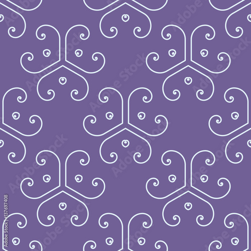 Seamless vintage background, retro style royal pattern. Vector illustration