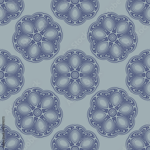 Seamless floral classic vintage style pattern. Vector illustration