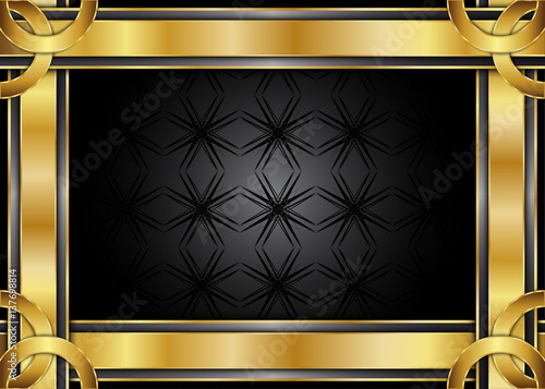 Golden vintage background. Blank for message or text.Certificate.