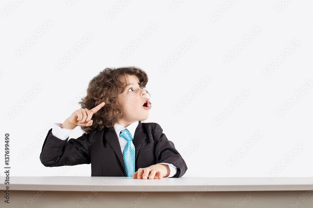 Small businessman discussing the situation. Small businessman discussing the situation.