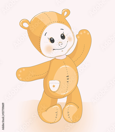 Child bear costume
