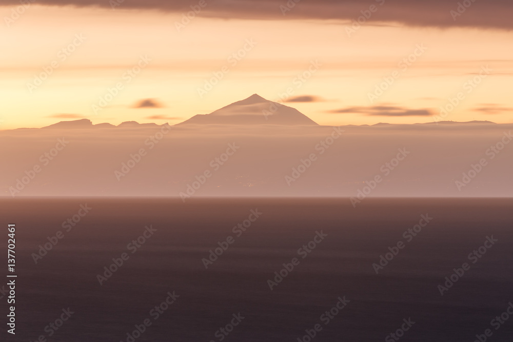 Pico del Teide in sunset light