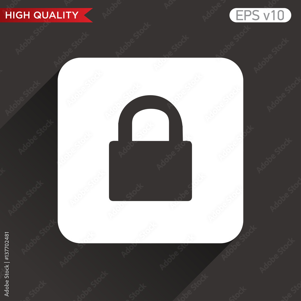 Lock icon. Button with lock icon. Modern UI vector. Lock icon. Button with lock icon. Modern UI vector.