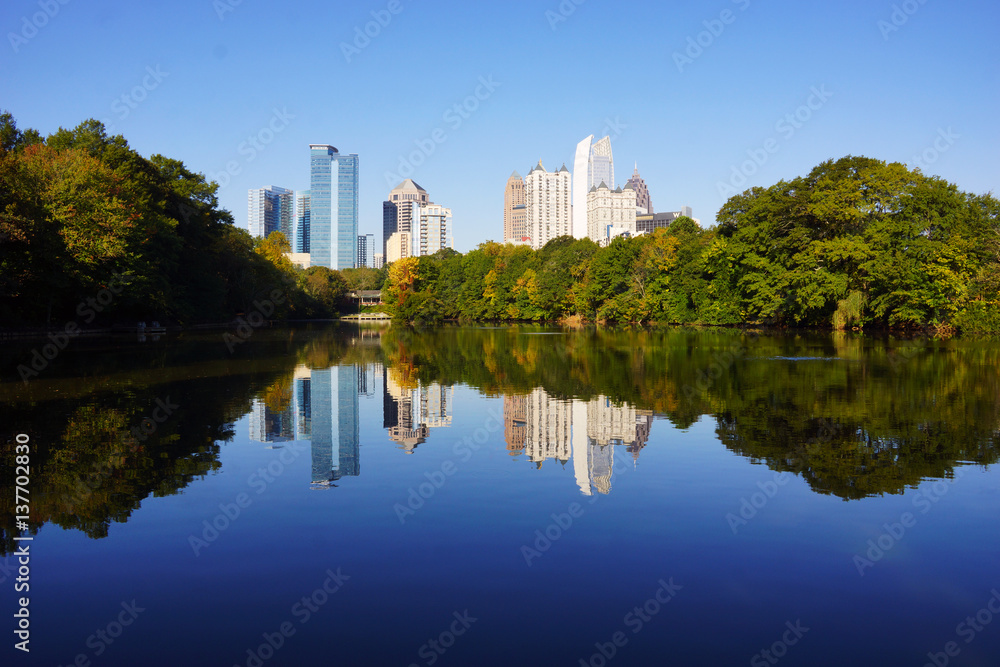Cityscape reflection Cityscape reflection