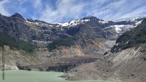 black ice glacier