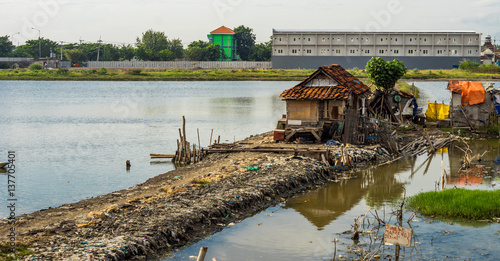 A slum on the lake photo