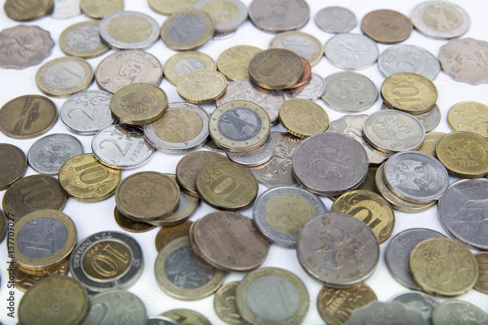 many modern coins of different countries many modern coins of different countries