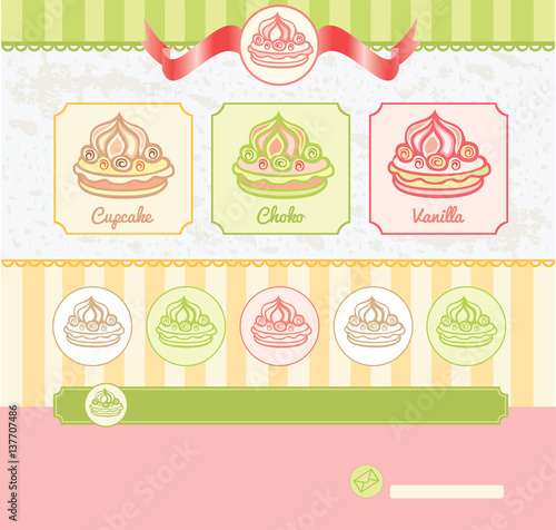 Dessert theme for web template