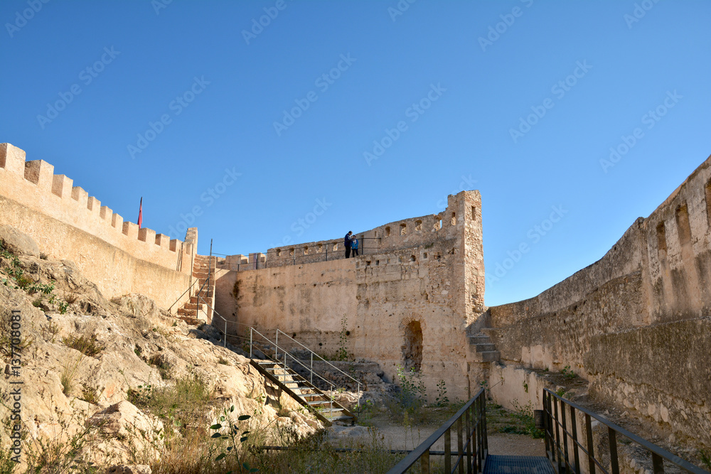 Ruins of Xativa Castle, Valencia, Spain