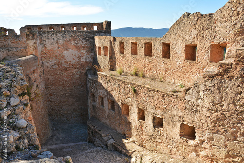 Ruins of Xativa Castle  Valencia  Spain