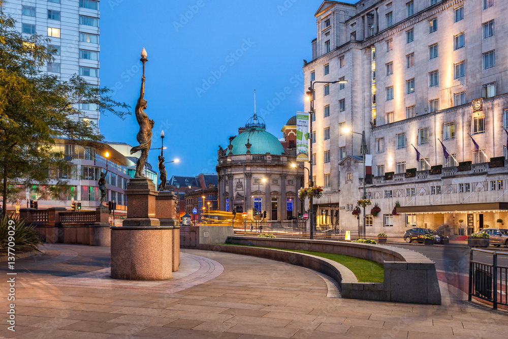 Naklejka premium Leeds city center England