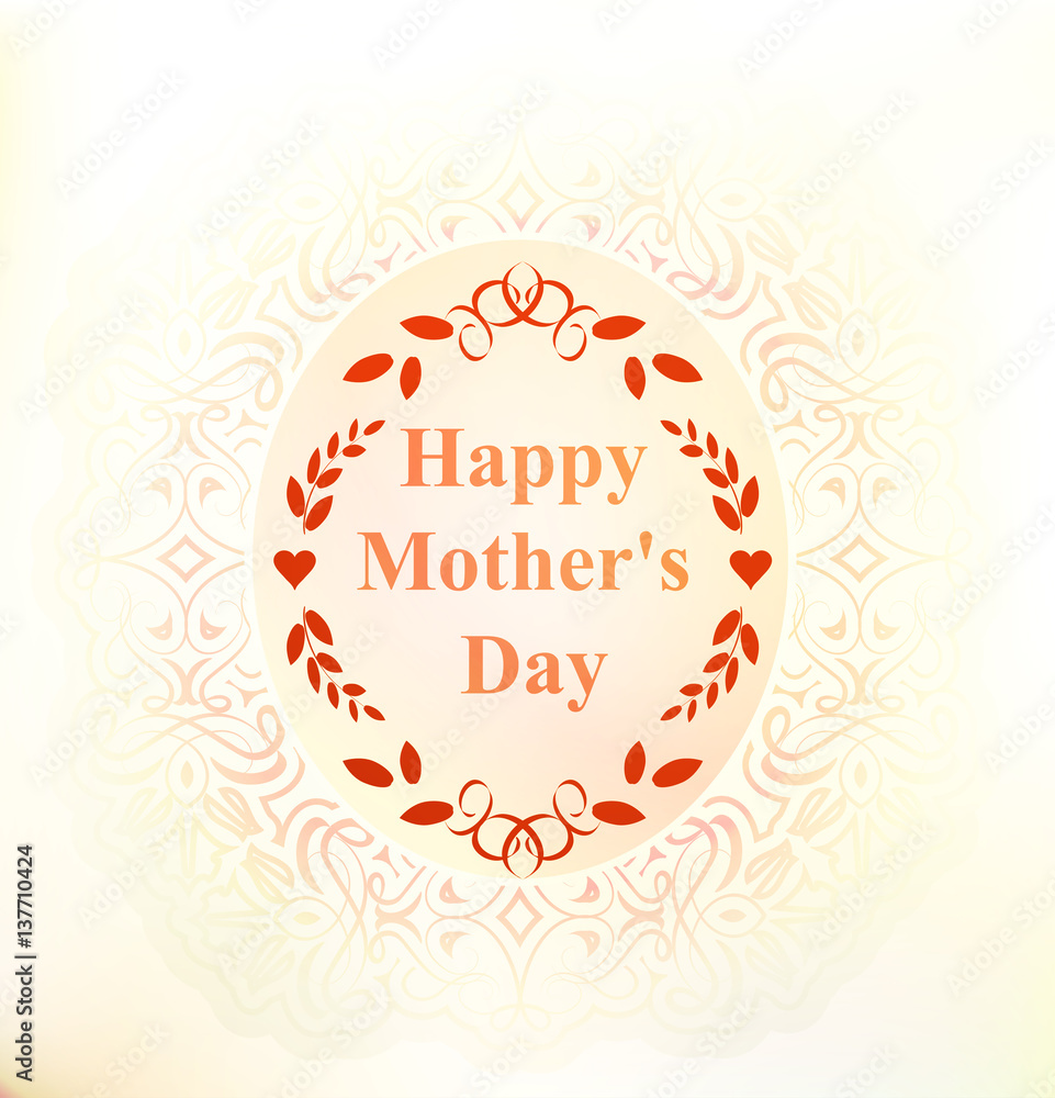 floral patterned label happy mothers day card floral patterned label happy mothers day card