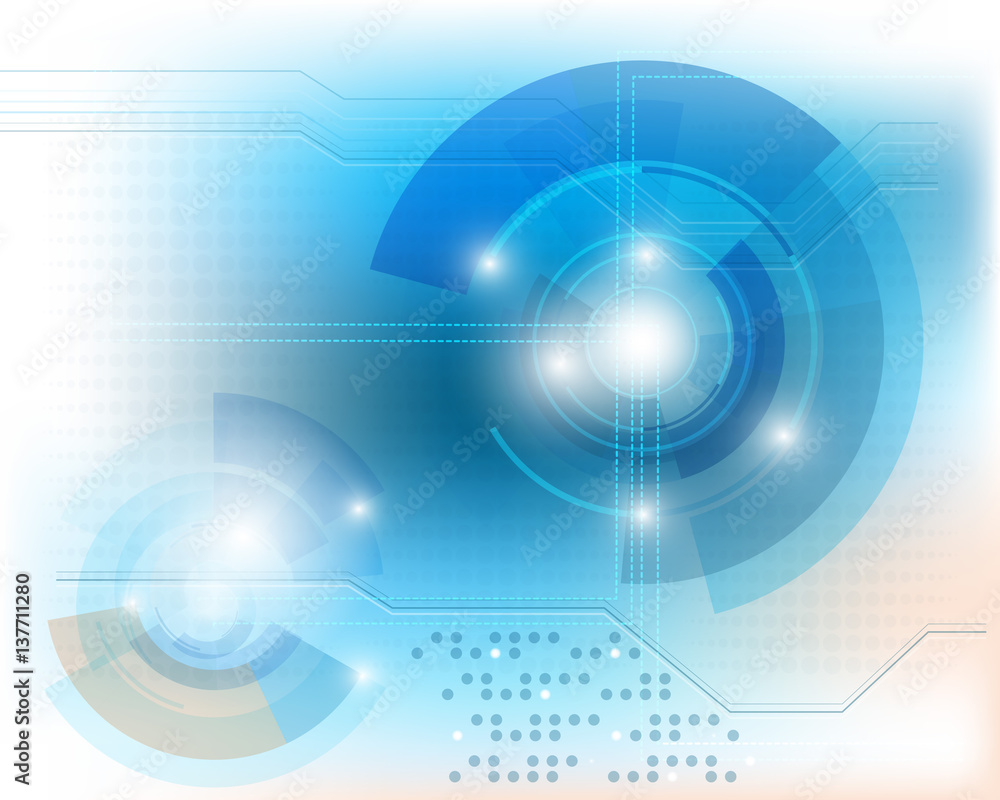 Obraz premium Blue tech background