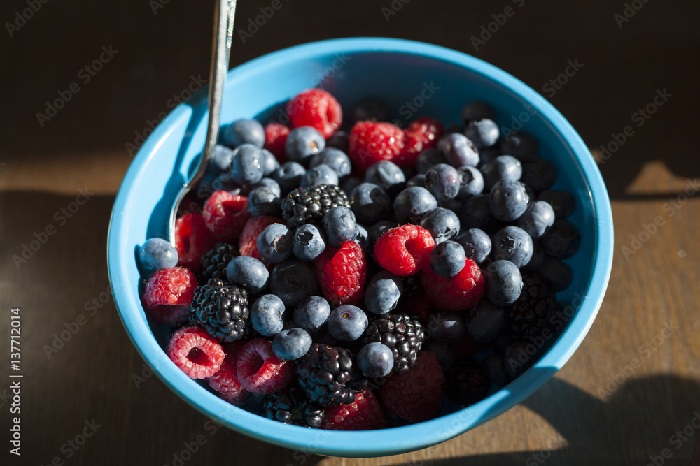 Blueberry Raspberry Blackberry Breakfast Medley Blueberry Raspberry Blackberry Breakfast Medley