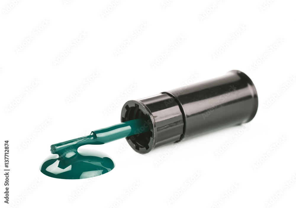 Bottle of nail polish isolated Bottle of nail polish isolated