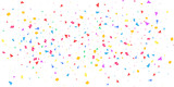 Confetti. Holiday shiny confetti isolated on white background. Colorful confetti