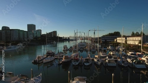 Marina aerial along Foss Waterway in Tacoma photo