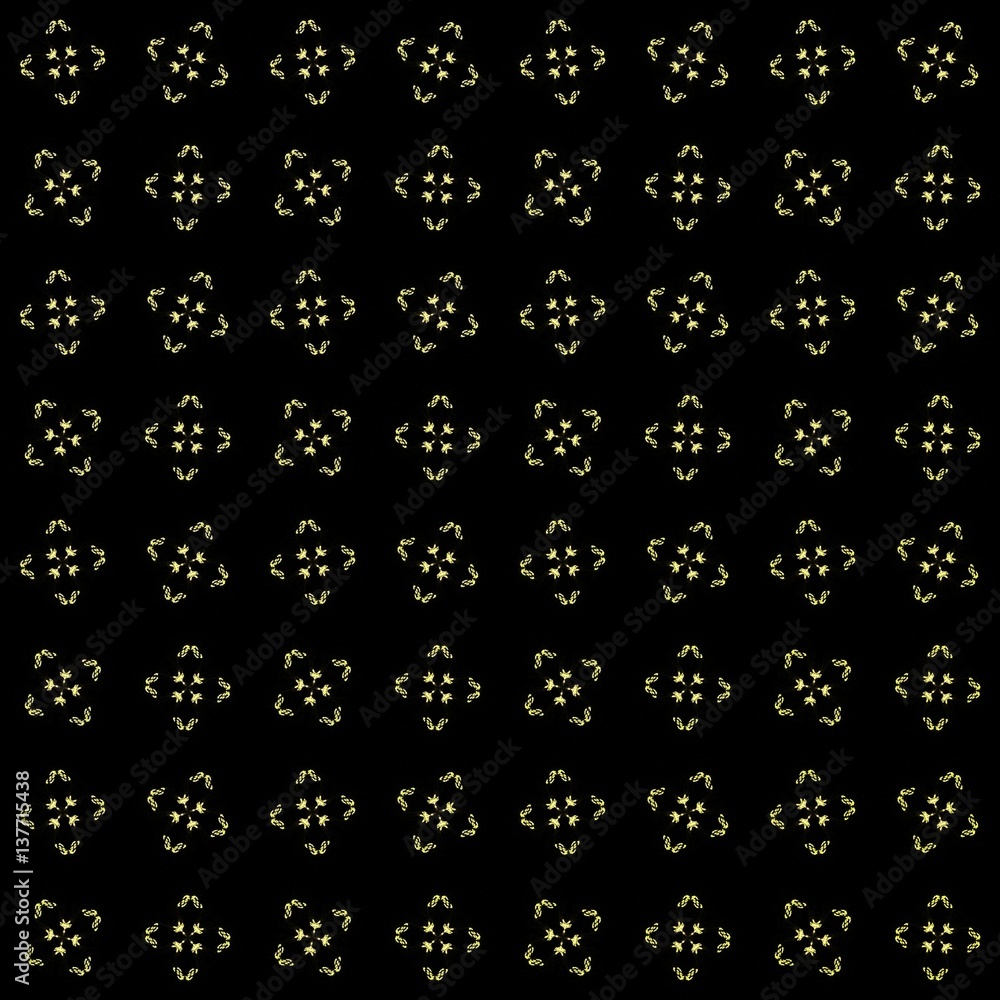Texture with yellow rendering abstract fractal pattern Texture with yellow rendering abstract fractal pattern