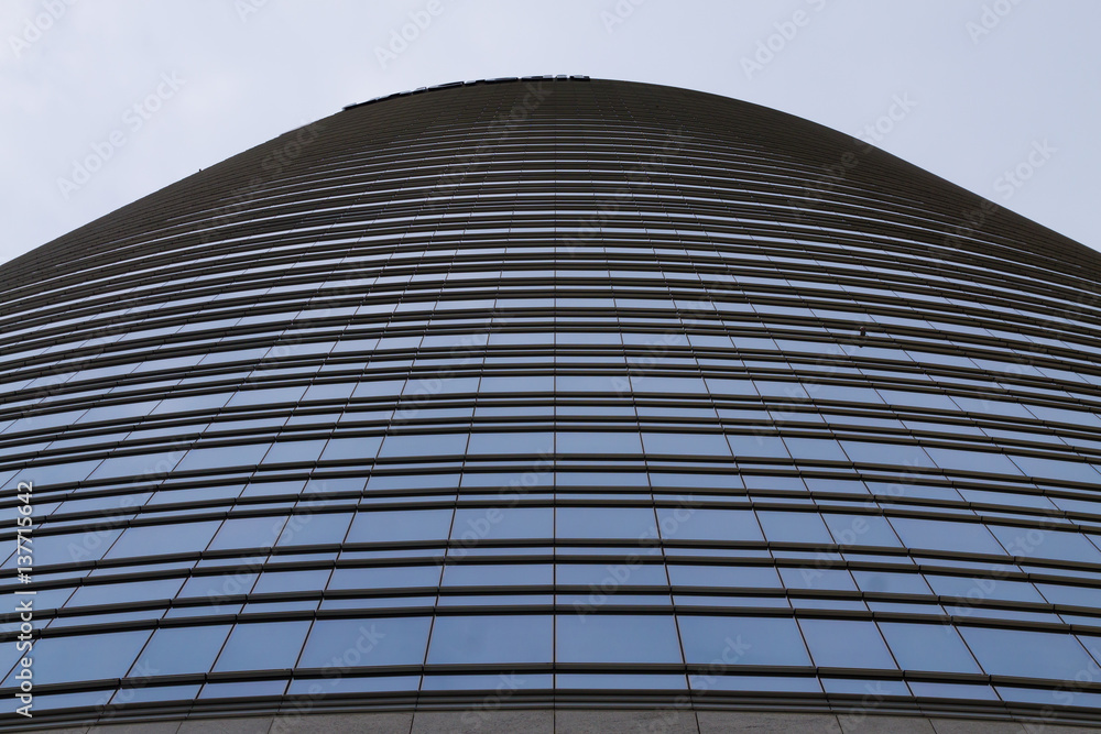 Modern building exterior view Modern building exterior view