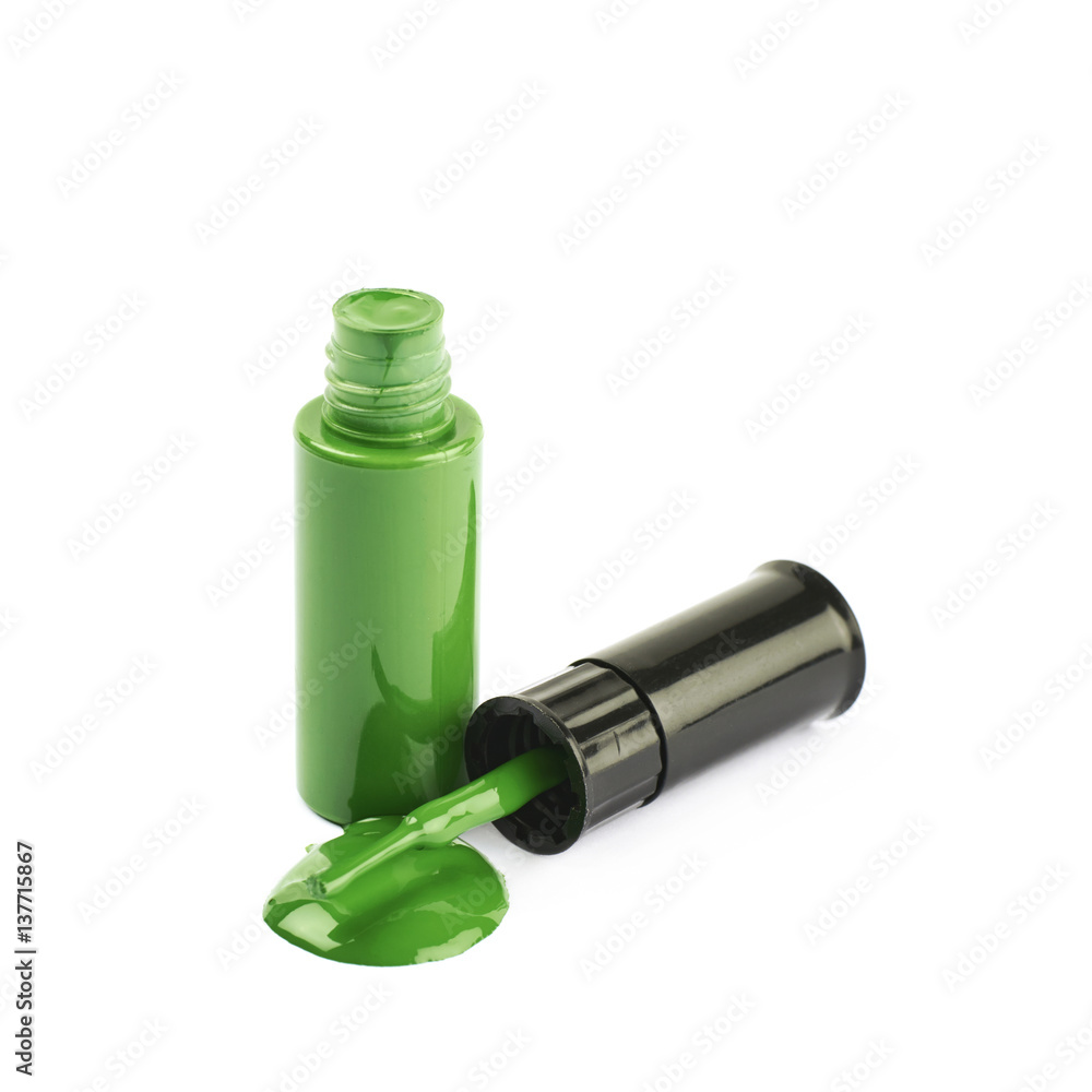 Bottle of nail polish isolated Bottle of nail polish isolated