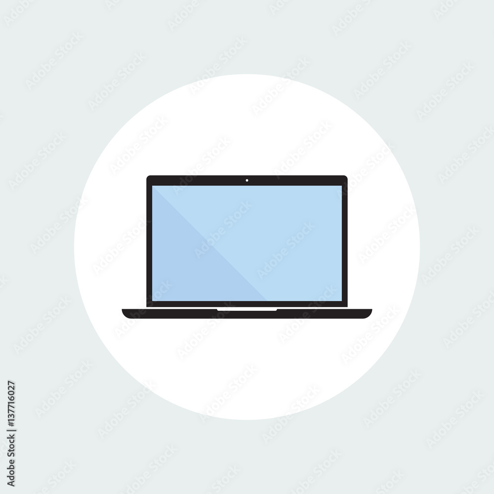 Laptop Flat Icon Laptop Flat Icon