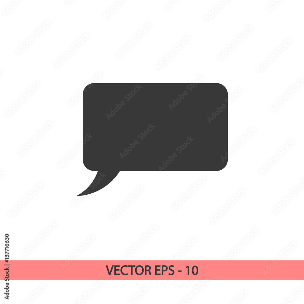 Speech bubble icons black icon, vector illustration. Flat design style Speech bubble icons black icon, vector illustration. Flat design style