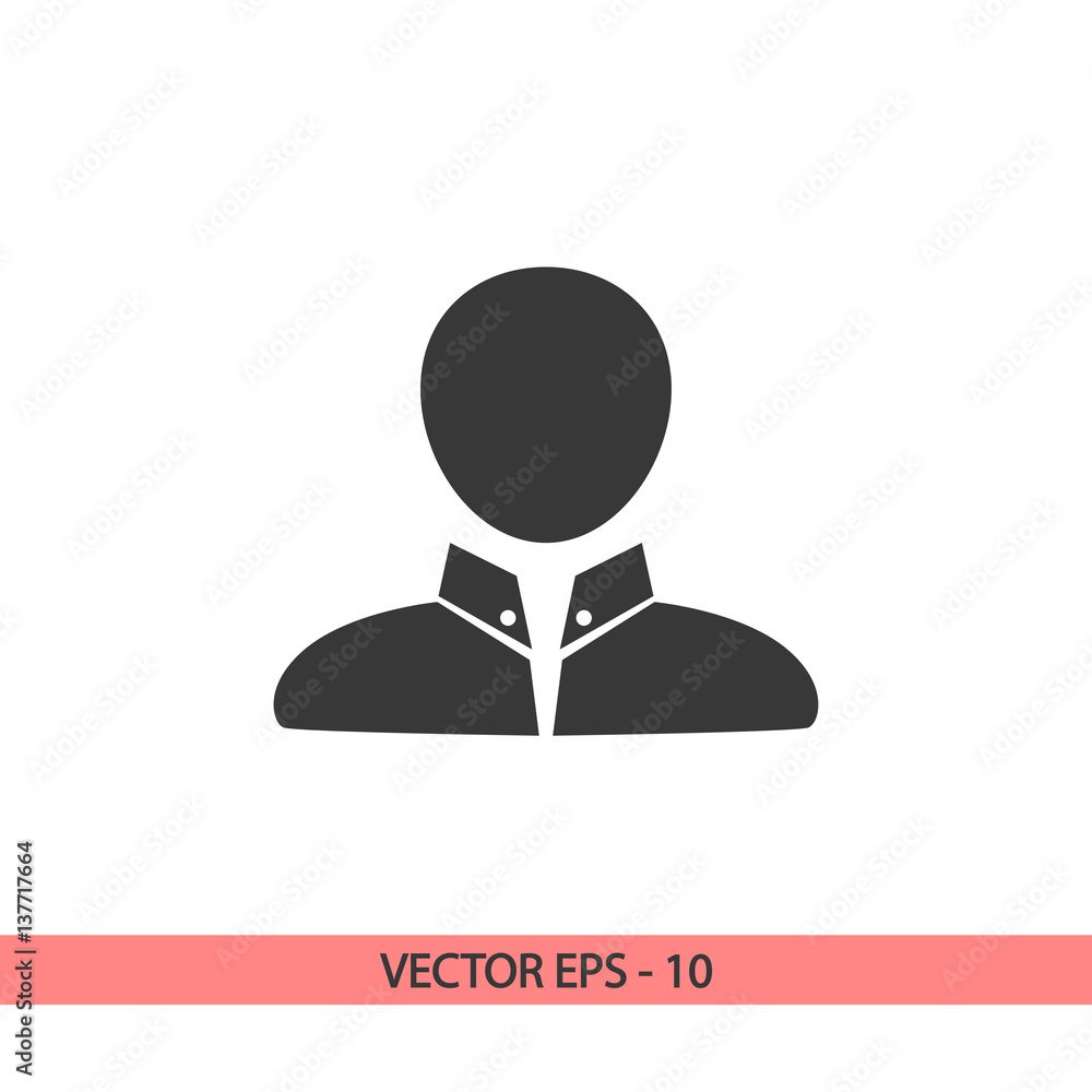 Business man icon, vector illustration. Flat design style Business man icon, vector illustration. Flat design style