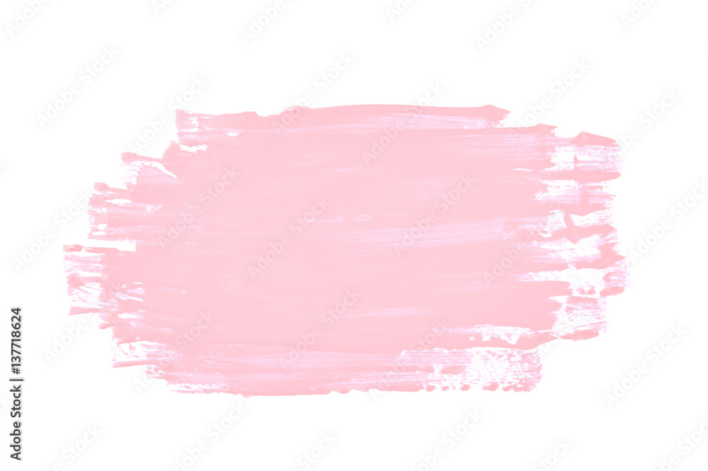 Smudged splash of paint isolated