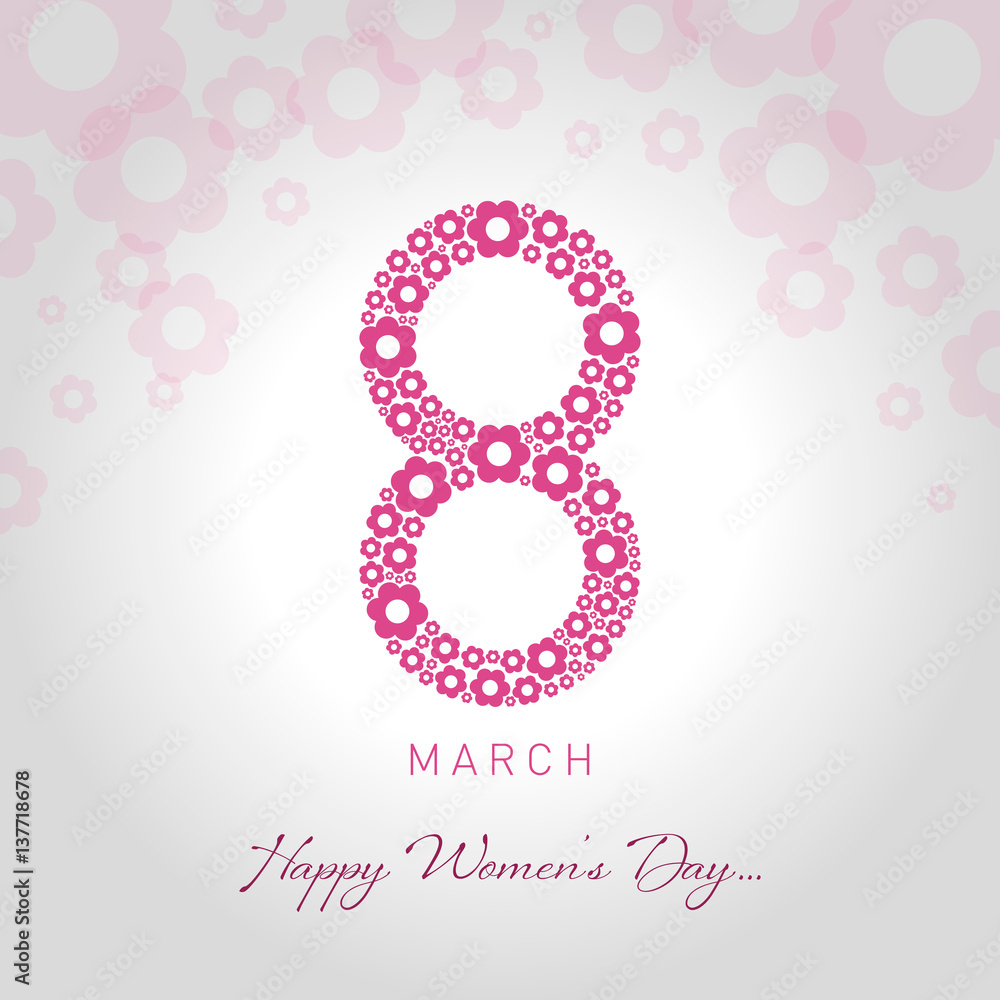 happy womens day greeting card vector illustration happy womens day greeting card vector illustration