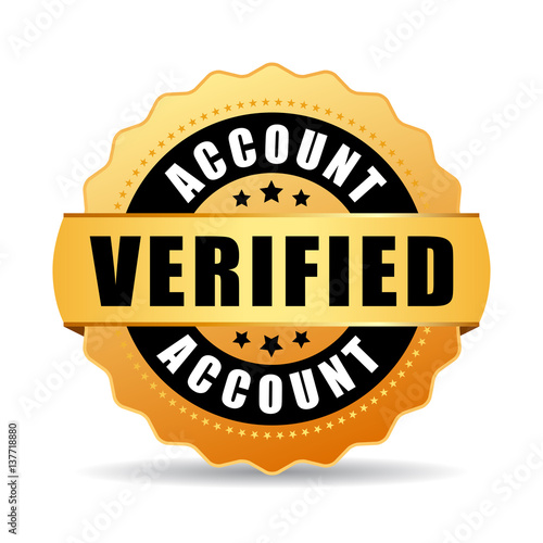 Verified account vector icon