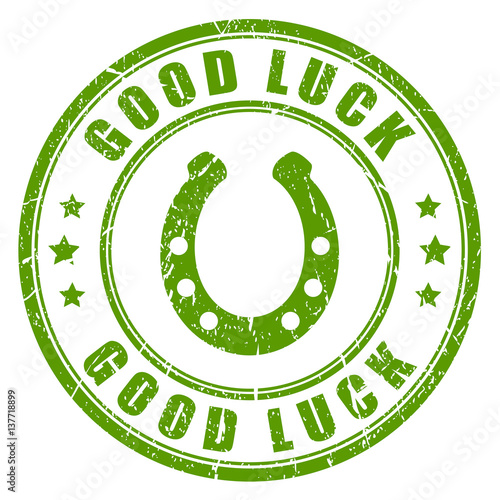 Good luck vector stamp