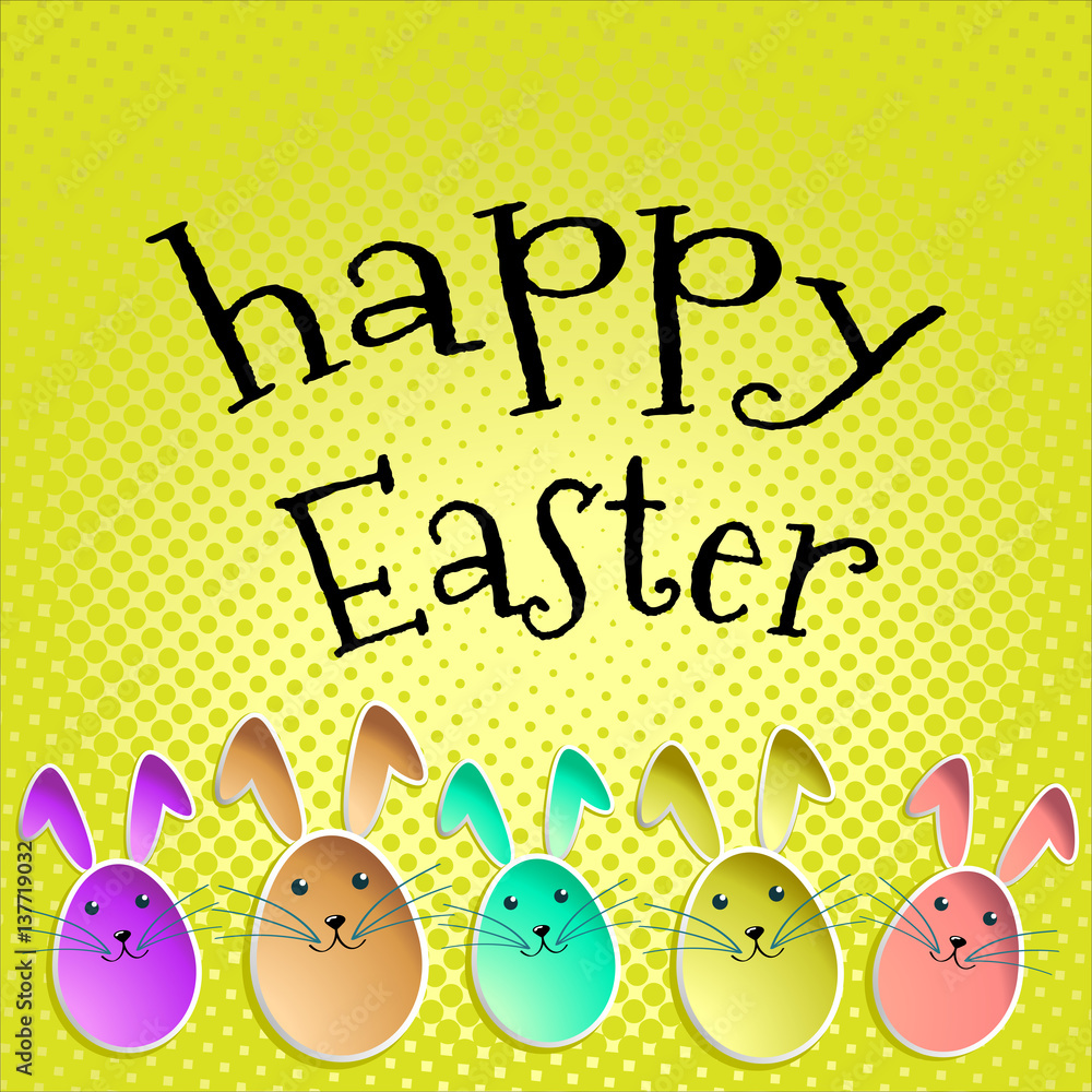 Happy easter bunnies Happy easter bunnies