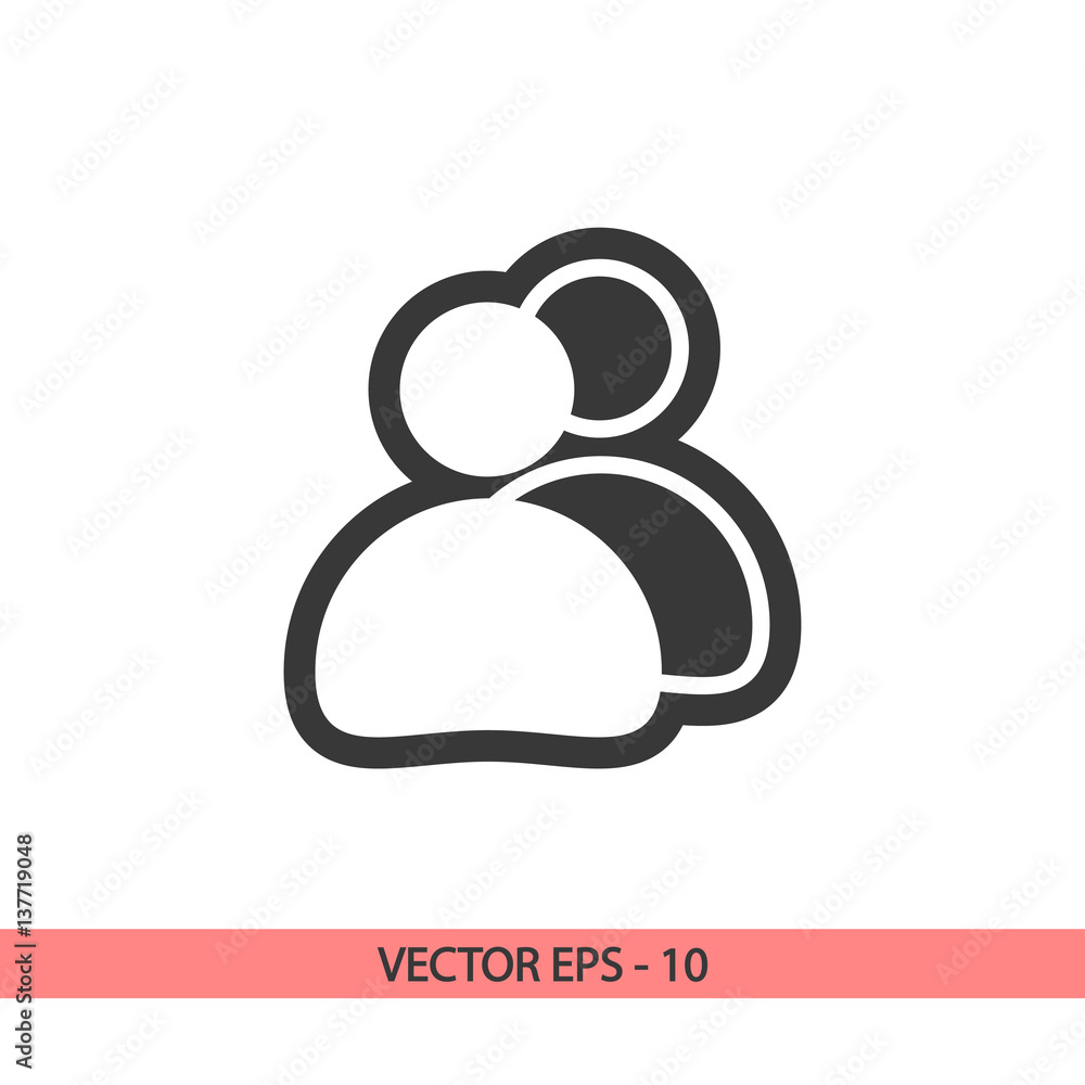 people icon, vector illustration. Flat design style people icon, vector illustration. Flat design style