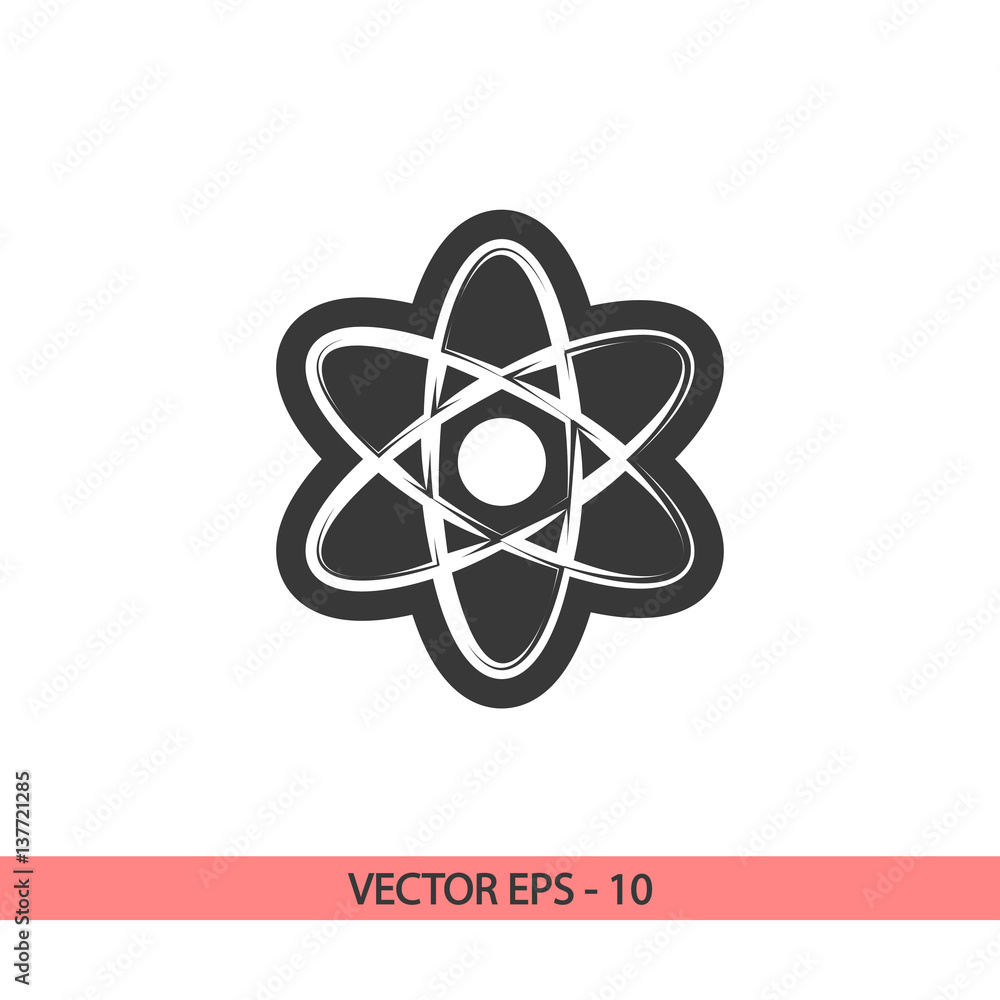 abstract physics science model icon, vector illustration. Flat design style abstract physics science model icon, vector illustration. Flat design style