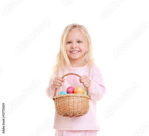 Cute funny girl holding wic...