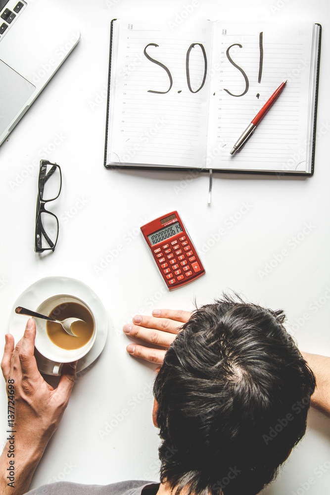 lifestyle tired businessman top view mock up lifestyle tired businessman top view mock up
